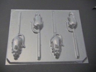 622 Mouse Rat Chocolate or Hard Candy Lollipop Mold